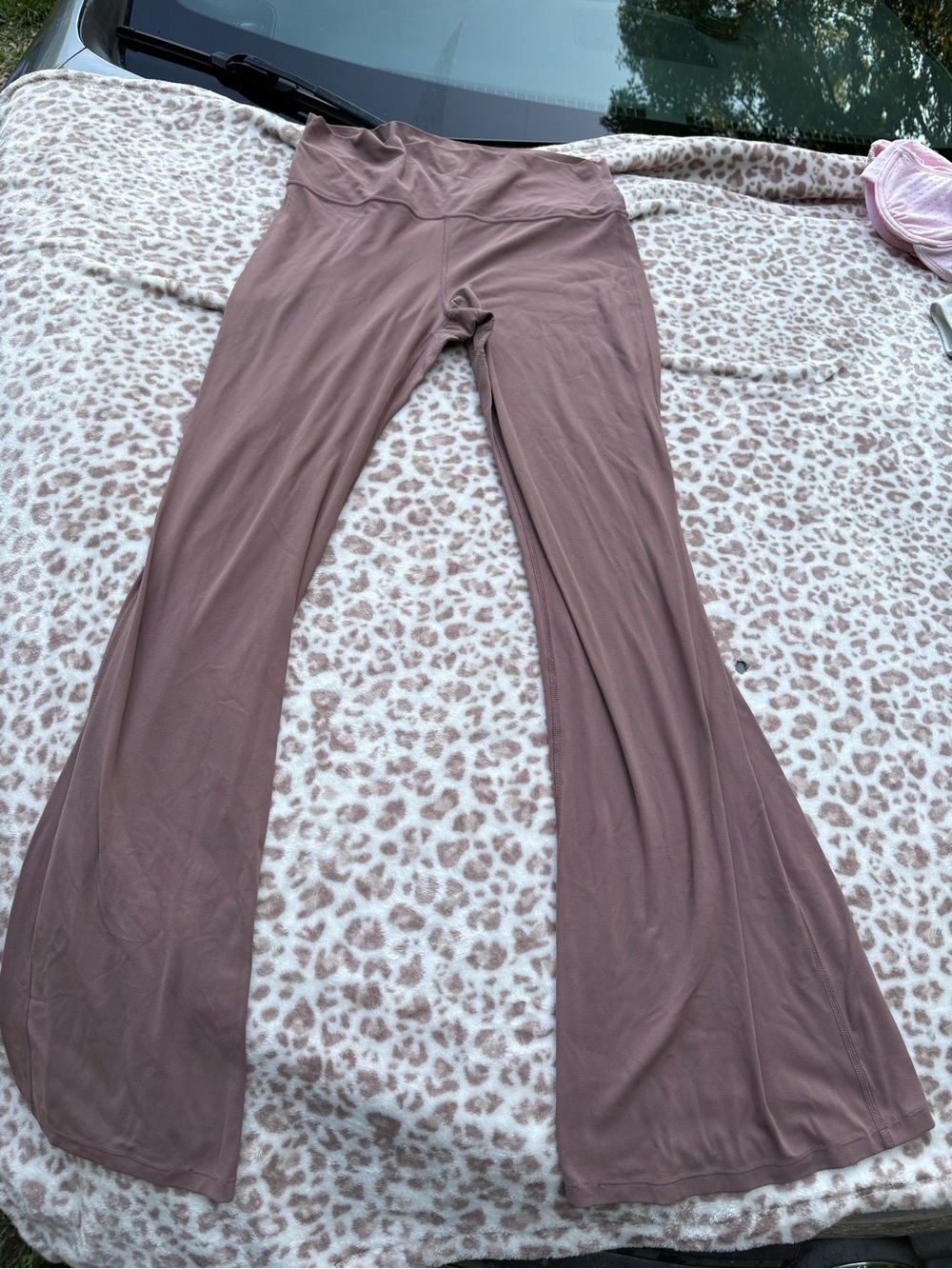 All in Motion Size Large Soft Brown Flare Leggings